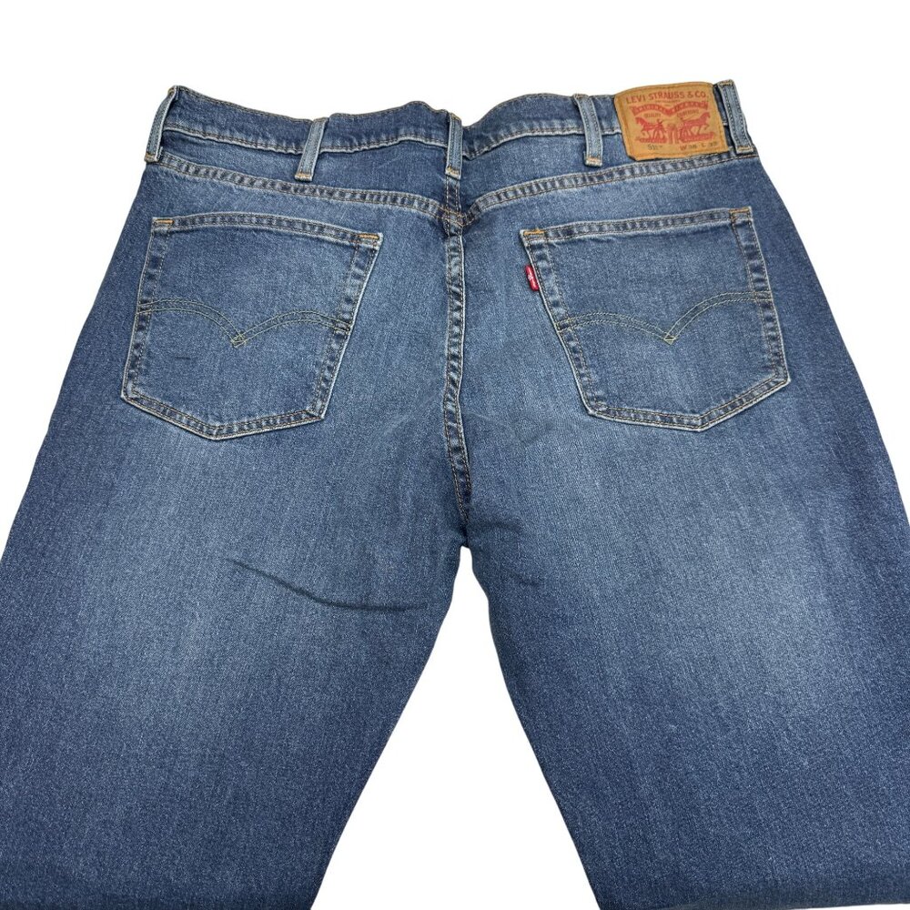 NEW Levi's Flex 511 Slim Fit Stretch Blue Jean Men's Denim Pants, Size 38x32 - Picture 5 of 12
